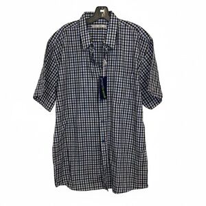 Silver Crest Smart trend 2XL Checked Collared Button Down Shirt Cotton Polyester